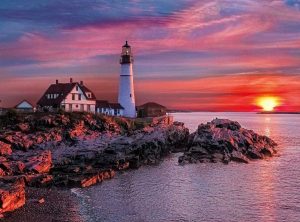 Portland Light Head - 500 Pc Puzzle in Modular Packaging
