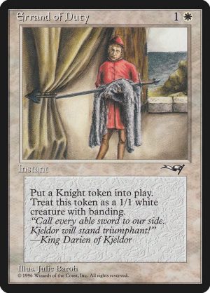 Errand of Duty (Page Holding Sword) [Alliances]