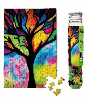 Stained Glass Tree MicroPuzzle - Mini Jigsaw Puzzle