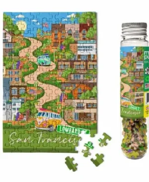 San Francisco Lombard Street - Mini Micro Jigsaw Puzzle