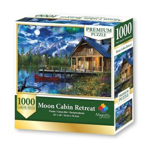Moon Cabin Retreat 1000 Piece Majestic Puzzle