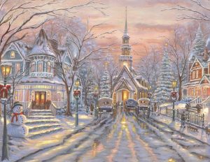 White Christmas 500 Piece Jigsaw Puzzle
