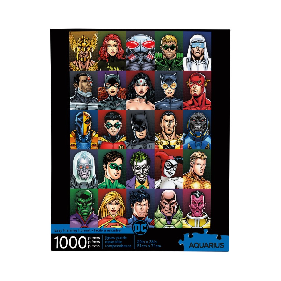 DC Faces 1000 Piece Jigsaw Puzzle