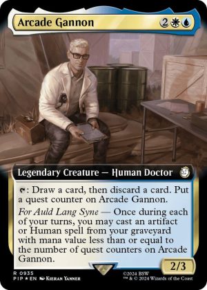 Arcade Gannon (Extended Art) (Surge Foil) [Universes Beyond: Fallout]