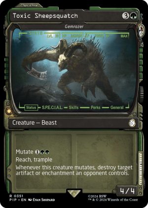 Toxic Sheepsquatch - Gemrazer (Showcase) [Universes Beyond: Fallout]