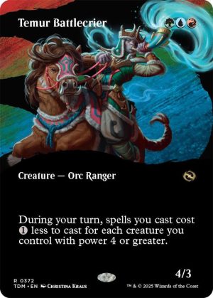 Temur Battlecrier (Borderless) [Tarkir: Dragonstorm]