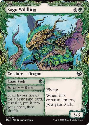 Sagu Wildling (Showcase) [Tarkir: Dragonstorm]