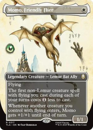 Momo, Friendly Flier (Borderless) [Avatar: The Last Airbender]