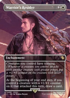 Warrior's Resolve (Borderless) [Commander: FINAL FANTASY]