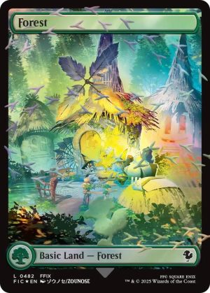 Forest (Chocobo Track Foil) [Commander: FINAL FANTASY]