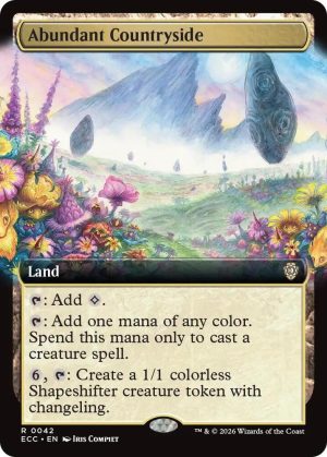 Abundant Countryside (Extended Art) [Commander: Lorwyn Eclipsed]