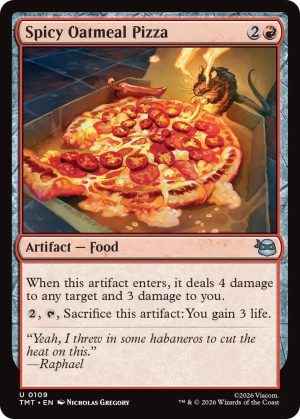 Spicy Oatmeal Pizza [Teenage Mutant Ninja Turtles]