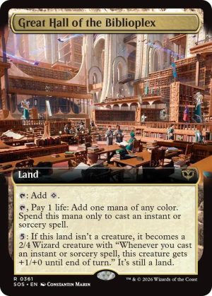 Great Hall of the Biblioplex (Extended Art) [Secrets of Strixhaven]