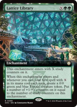 Lattice Library (Extended Art) [Commander: Secrets of Strixhaven]
