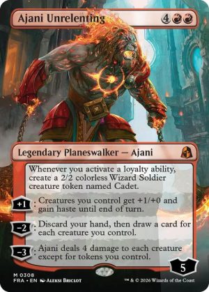Ajani Unrelenting (Borderless) [Reality Fracture]