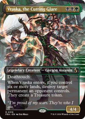 Vraska, the Cutting Glare (Borderless) [Reality Fracture]